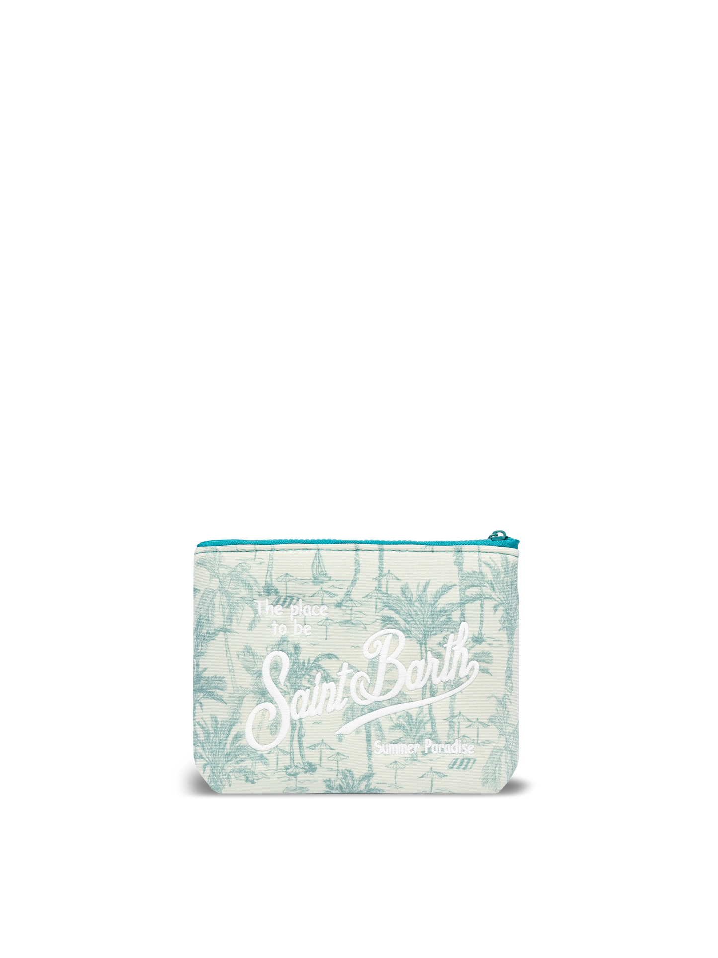 Aline Lurex-Pochette mit Toile-de-Jouy-Print