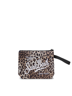 Aline L scuba pochette with animalier print - MC2 Saint Barth