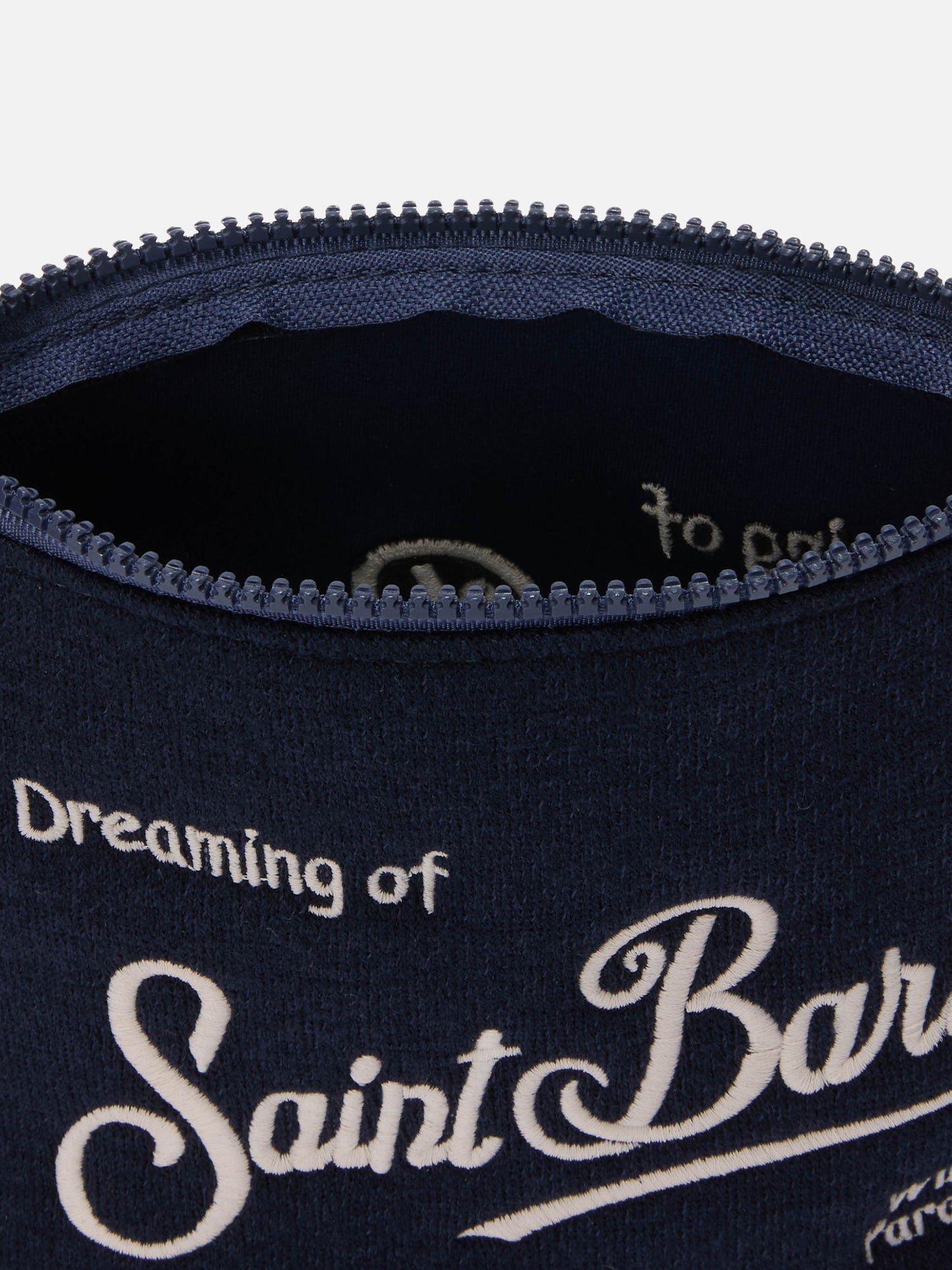 Aline Wool Pouch in blue wool blend