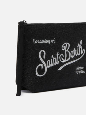 Pochette Aline Lurex nera