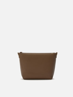 Aline Shoulder Bag in hammered brown leather