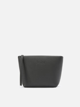 Pochette Aline Pouch in pelle nera