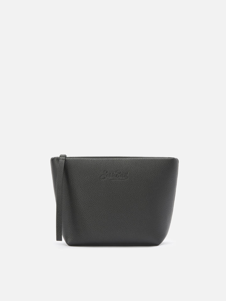 Pochette Aline Pouch in pelle nera
