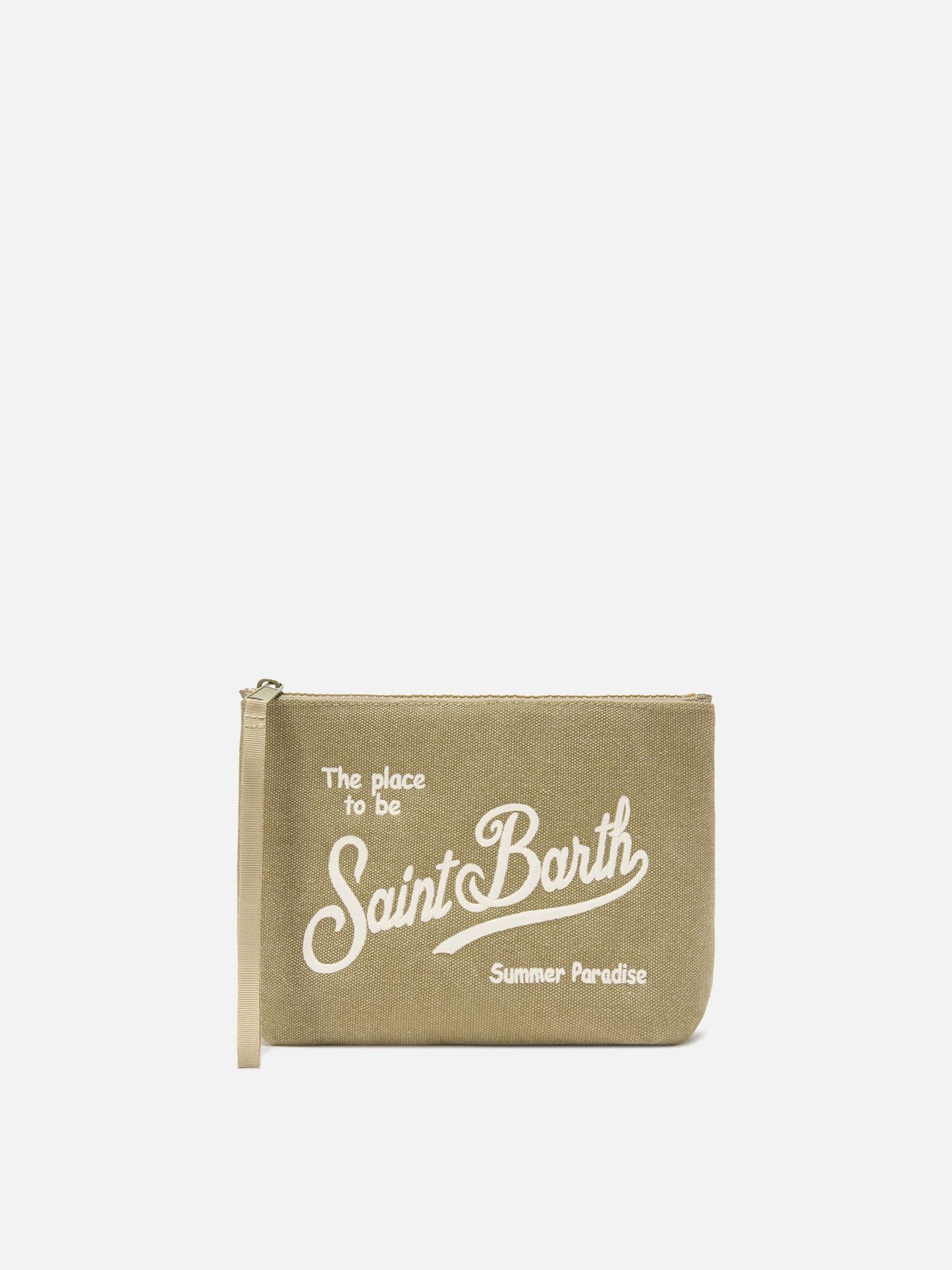 Aline brown canvas pouch