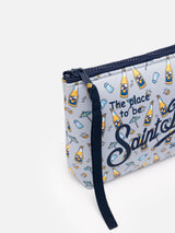 Aline scuba pochette with beer print