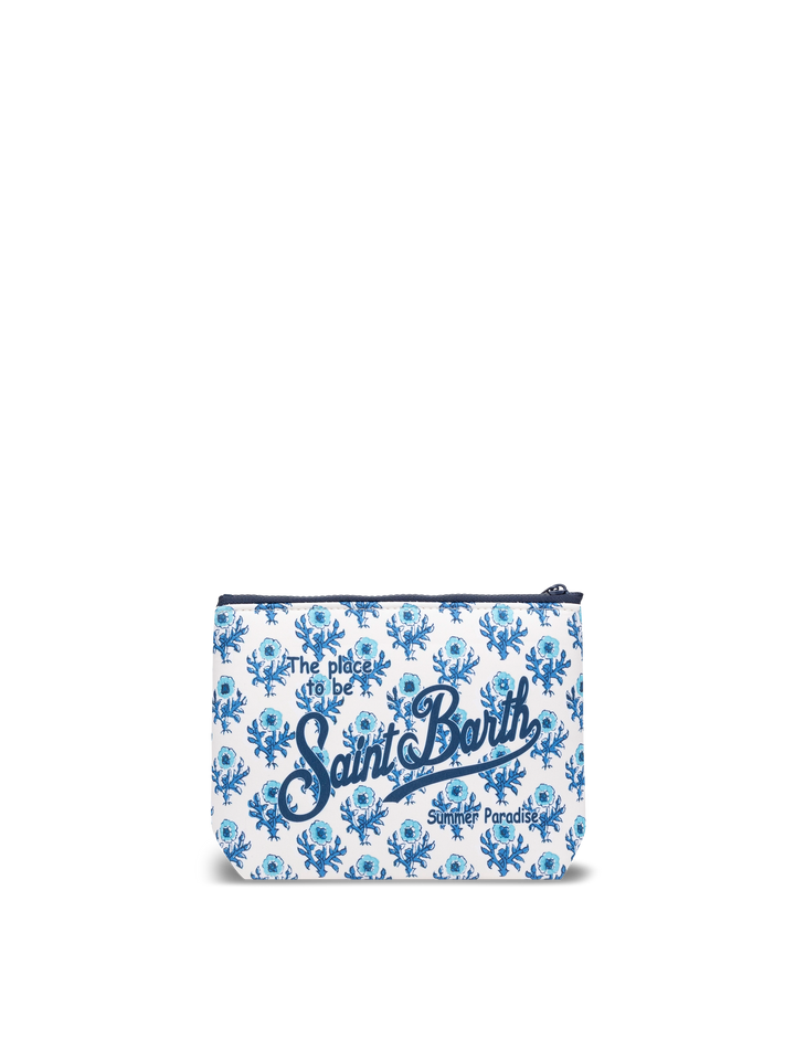 Aline scuba pochette with flower print