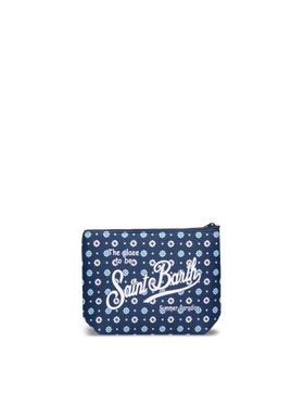 Aline Scuba-Pochette mit Mikro-Krawatten-Print