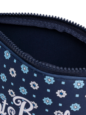 Aline Scuba-Pochette mit Mikro-Krawatten-Print