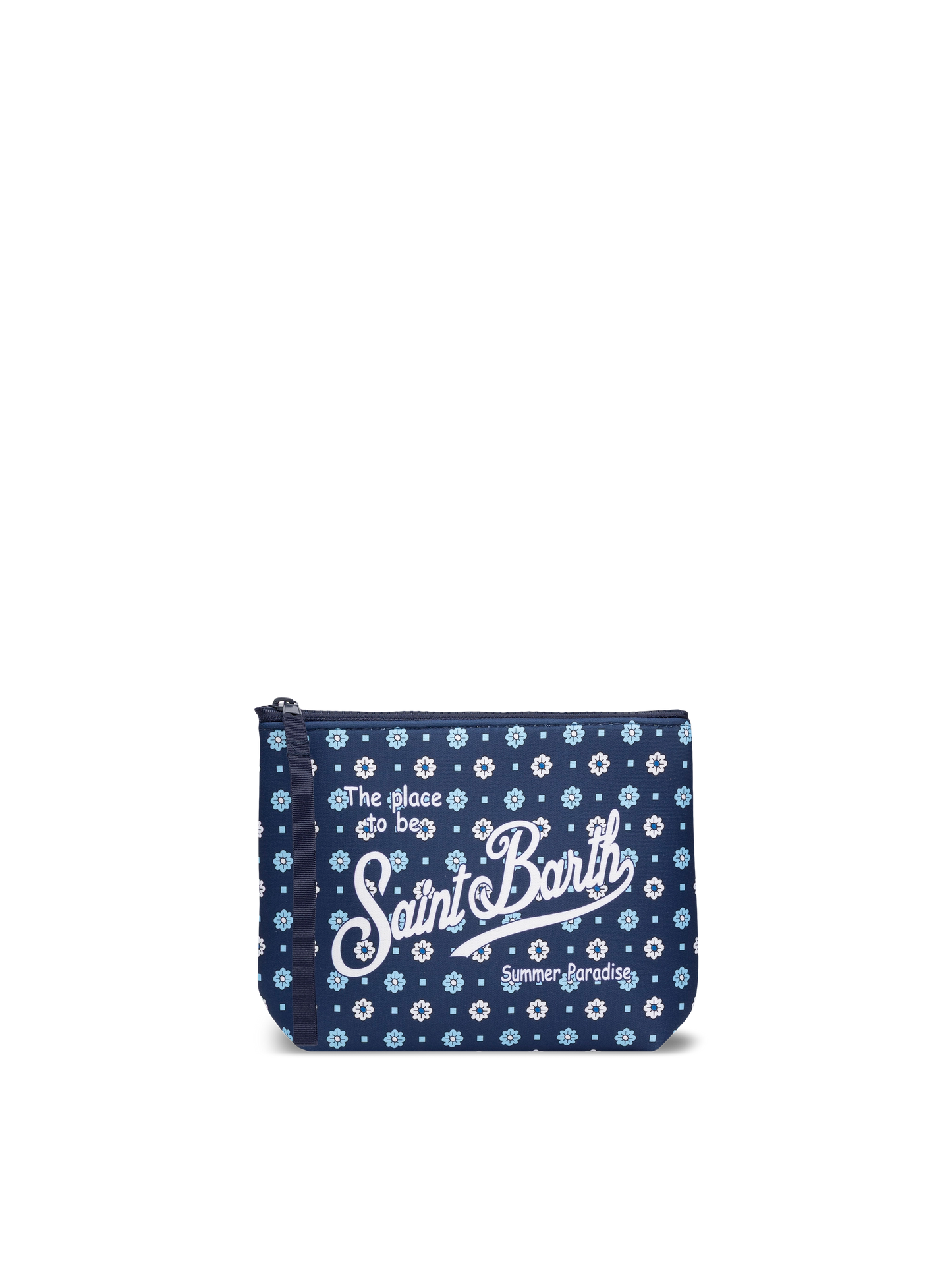 Aline Scuba-Pochette mit Mikro-Krawatten-Print