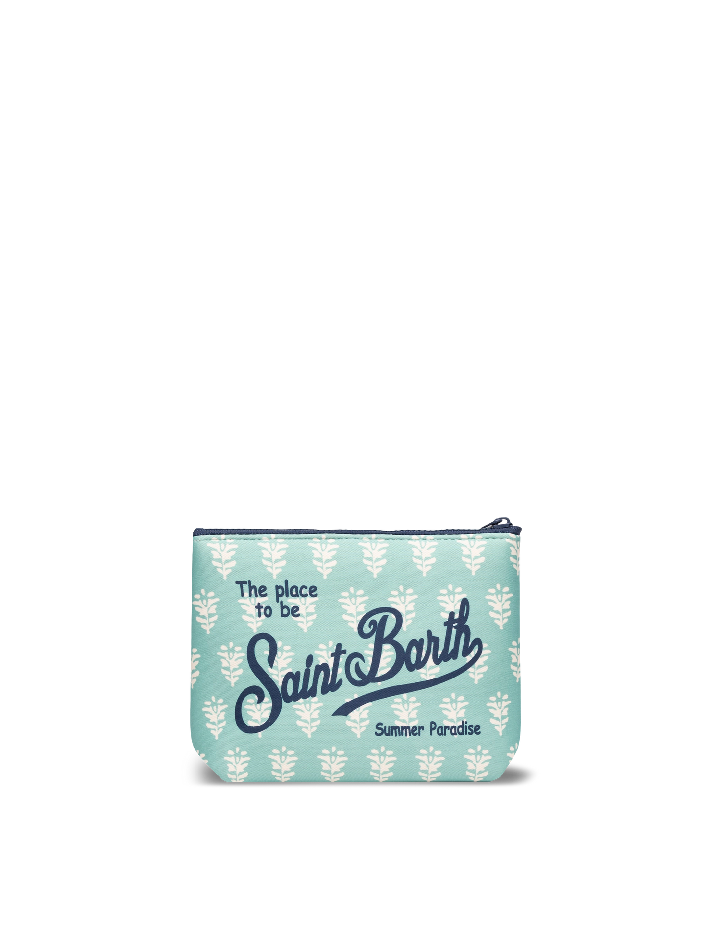 Pochette Aline in scuba con stampa floreale