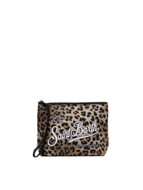 Aline Scuba-Pochette mit Animal-Print