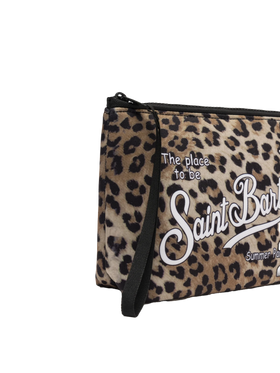 Aline Scuba-Pochette mit Animal-Print