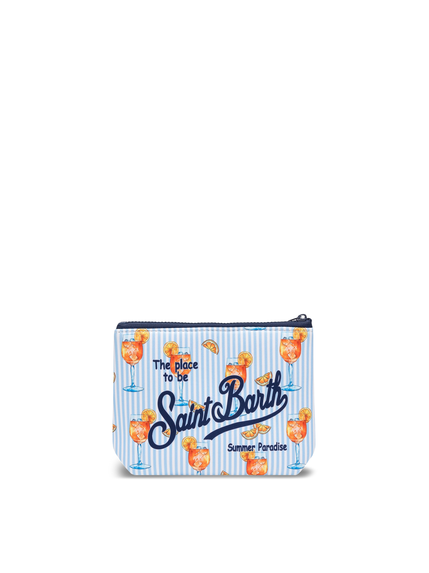 Pochette Aline in scuba con stampa cocktail