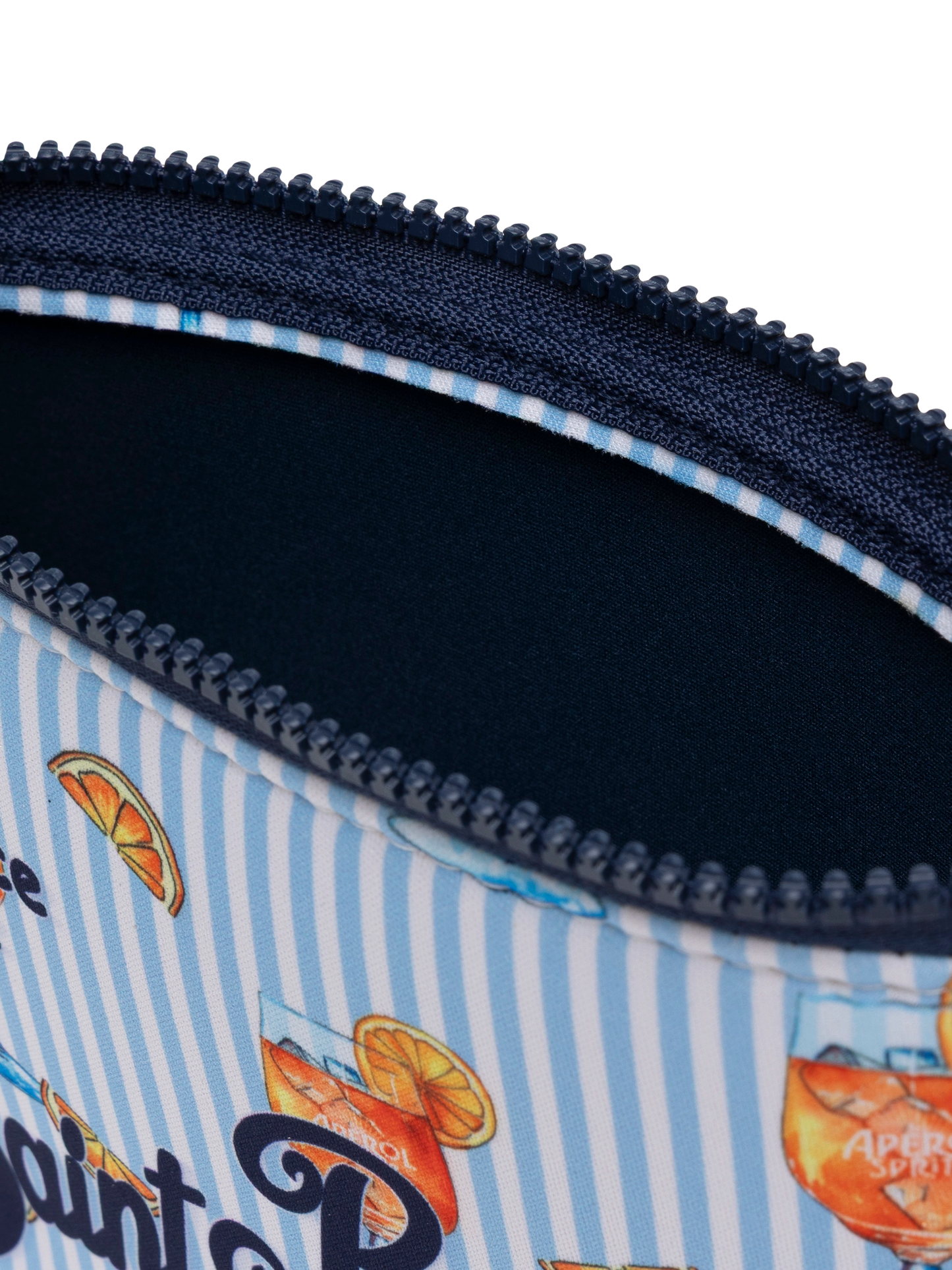 Pochette Aline in scuba con stampa cocktail