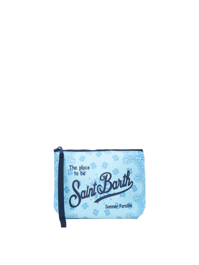 Aline scuba pochette with bandanna print