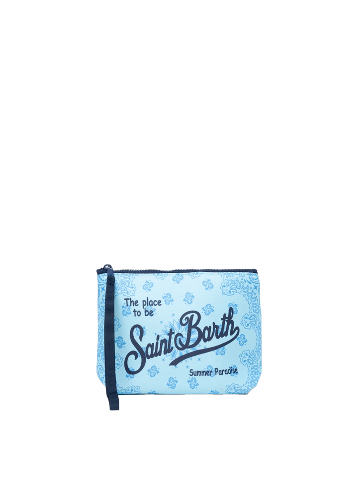 Aline scuba pochette with bandanna print