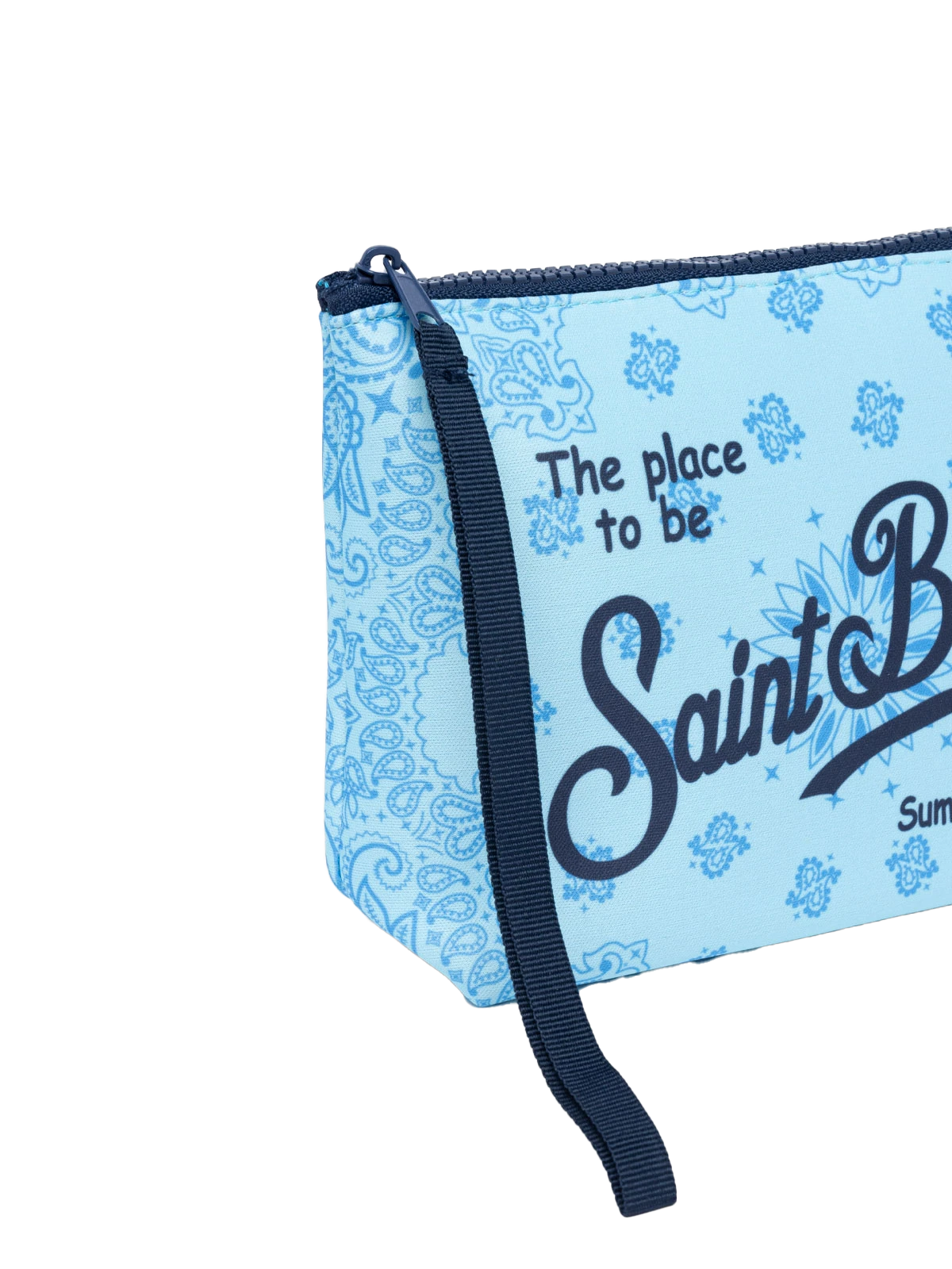 Aline scuba pochette with bandanna print