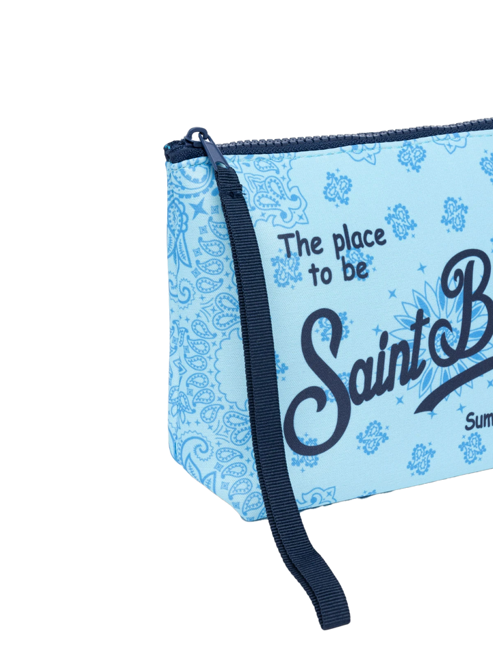Aline scuba pochette with bandanna print