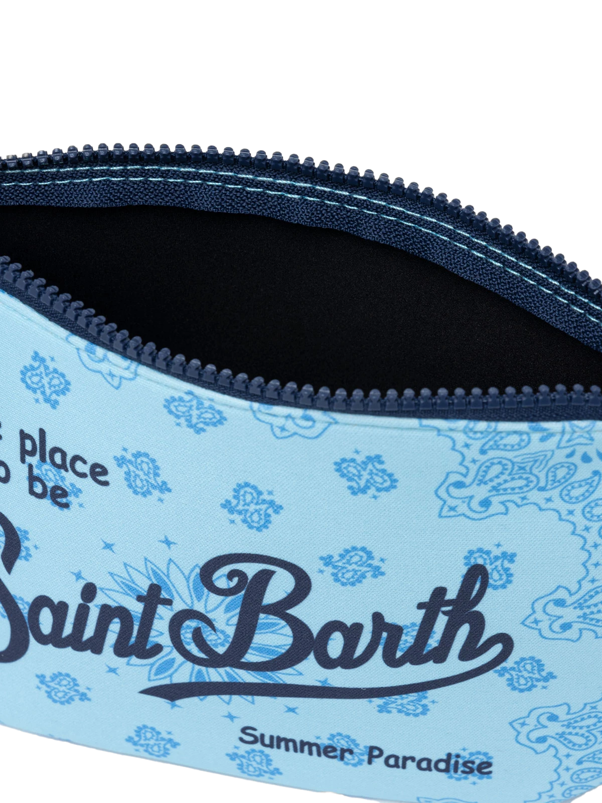 Aline scuba pochette with bandanna print
