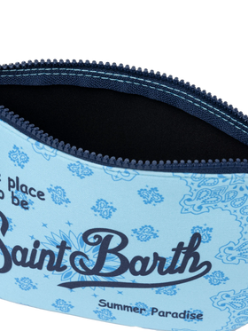 Aline scuba pochette with bandanna print