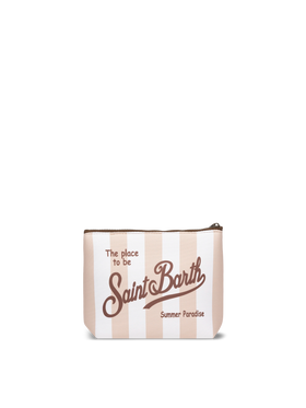 Aline Scuba-Pochette mit Streifendruck