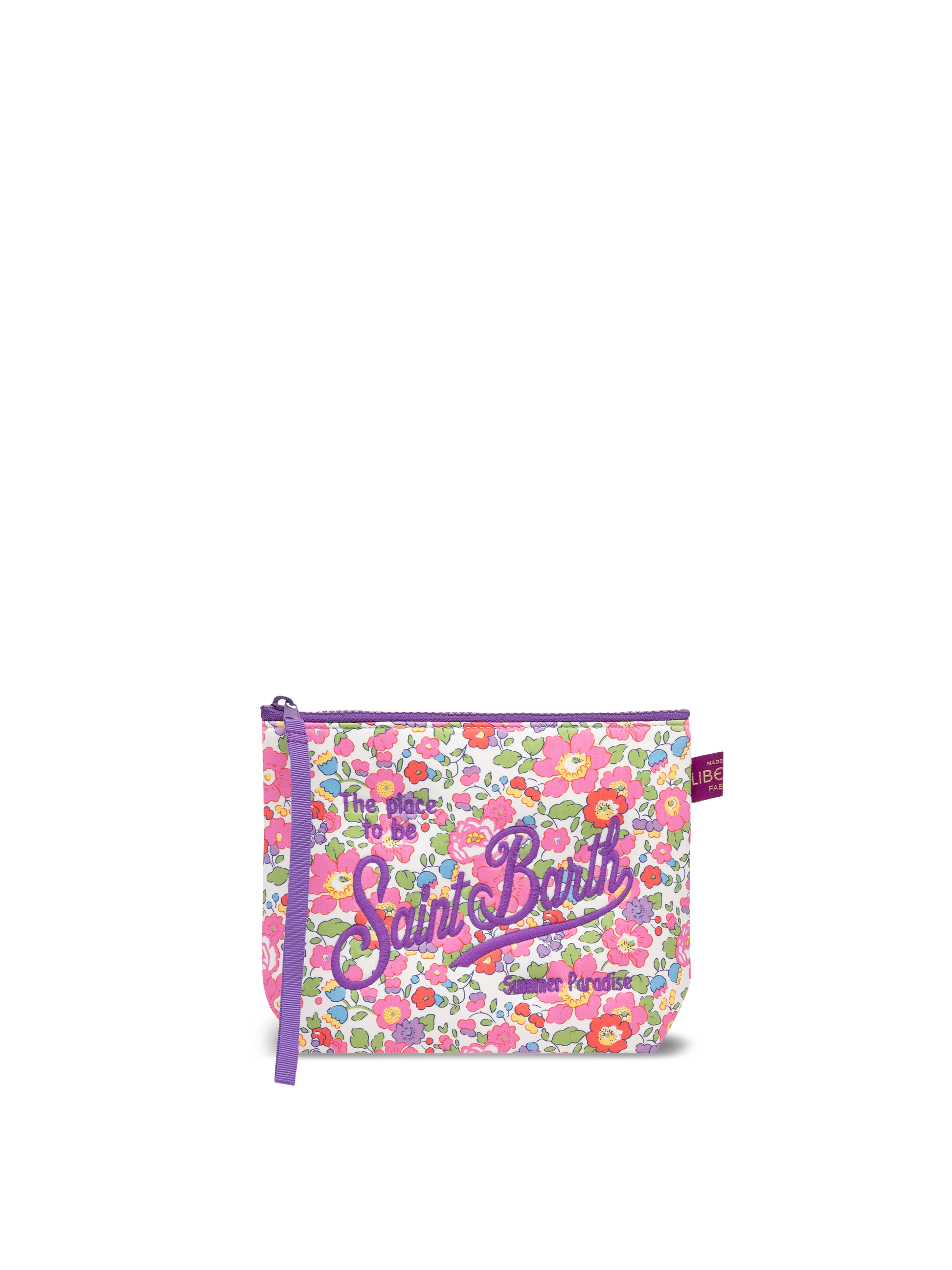 Aline scuba pochette with Betsy print | MADE WITH LIBERTY FABRIC - MC2 Saint Barth