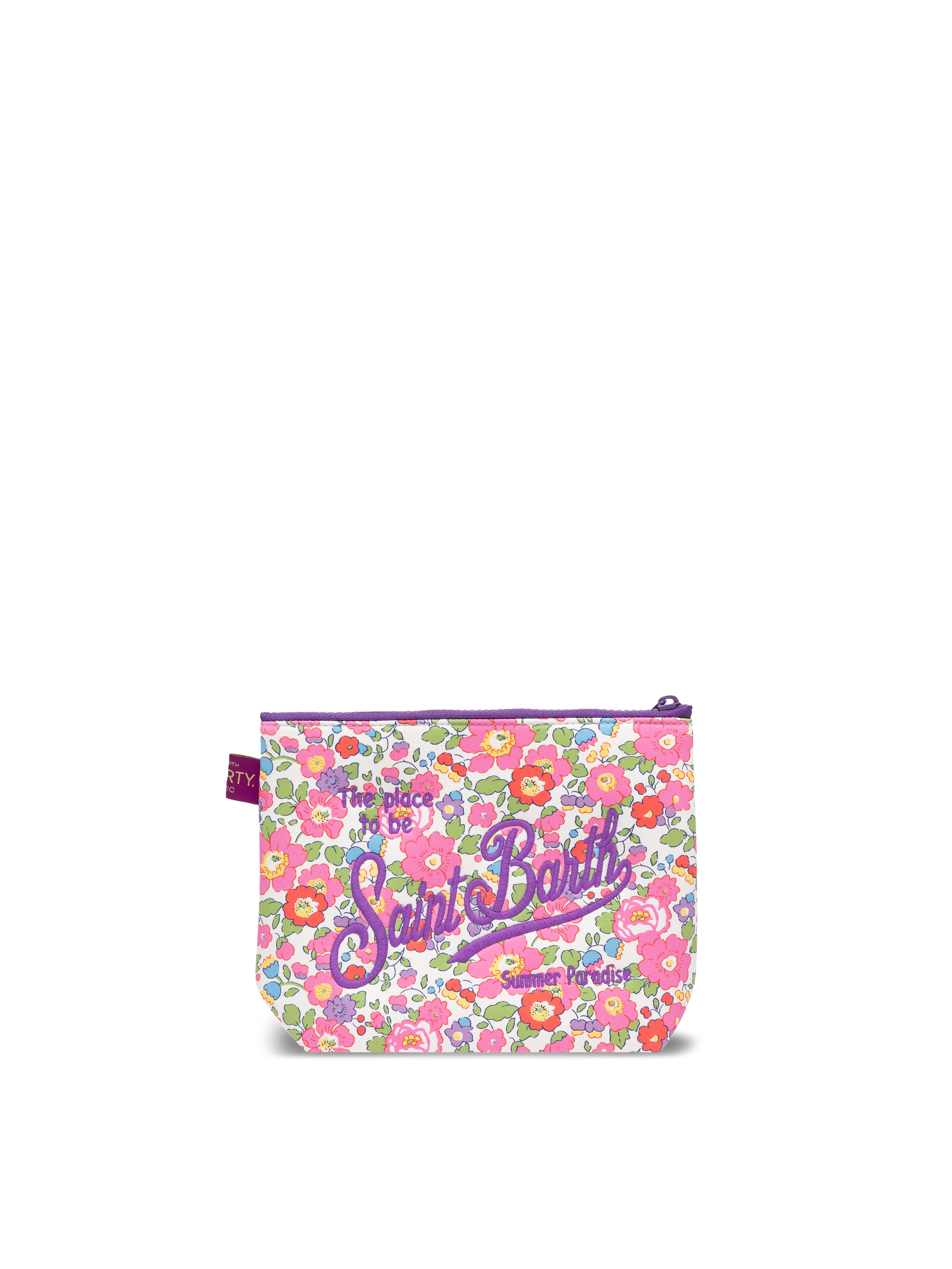 Aline scuba pochette with Betsy print | MADE WITH LIBERTY FABRIC - MC2 Saint Barth