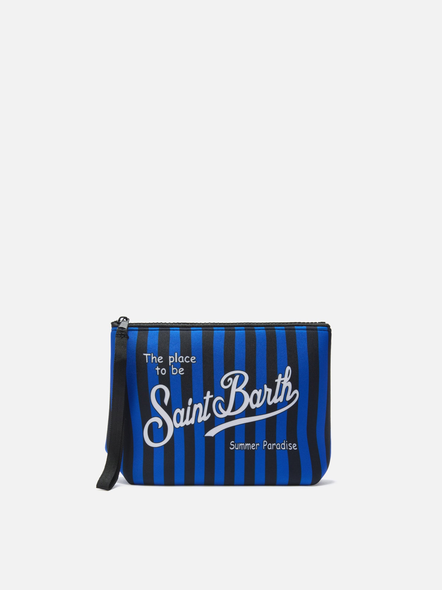 Aline scuba pouch in black and light blue with Inter crest | Special Edition