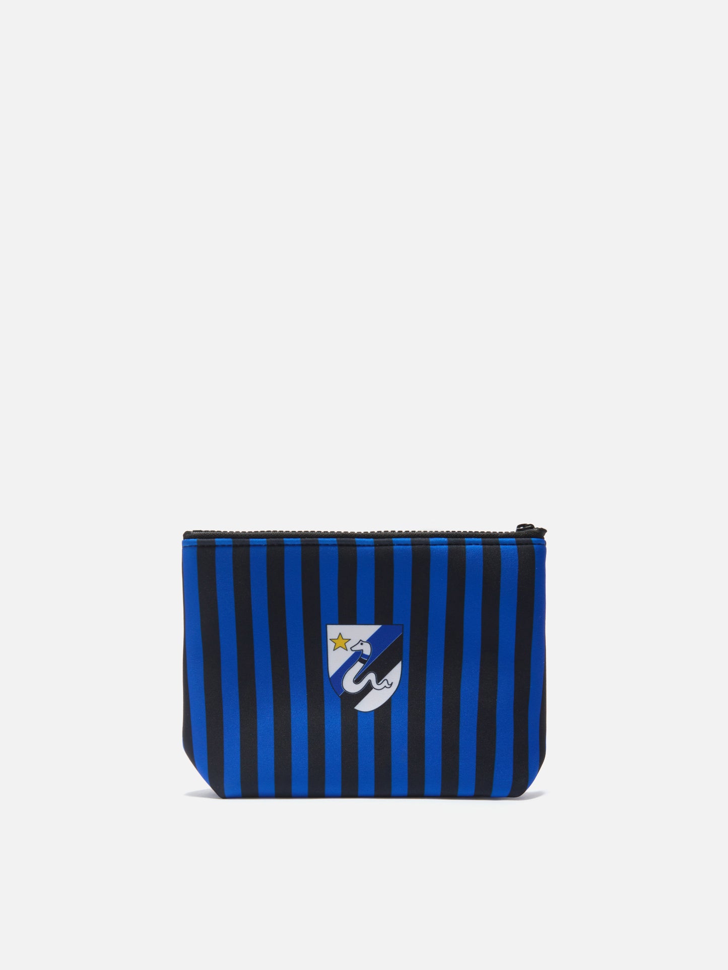 Aline scuba pouch in black and light blue with Inter crest | Special Edition