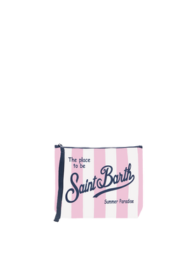 Aline scuba pochette with striped print - MC2 Saint Barth