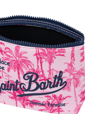 Aline Scuba-Pochette mit Toile-de-Jouy-Print
