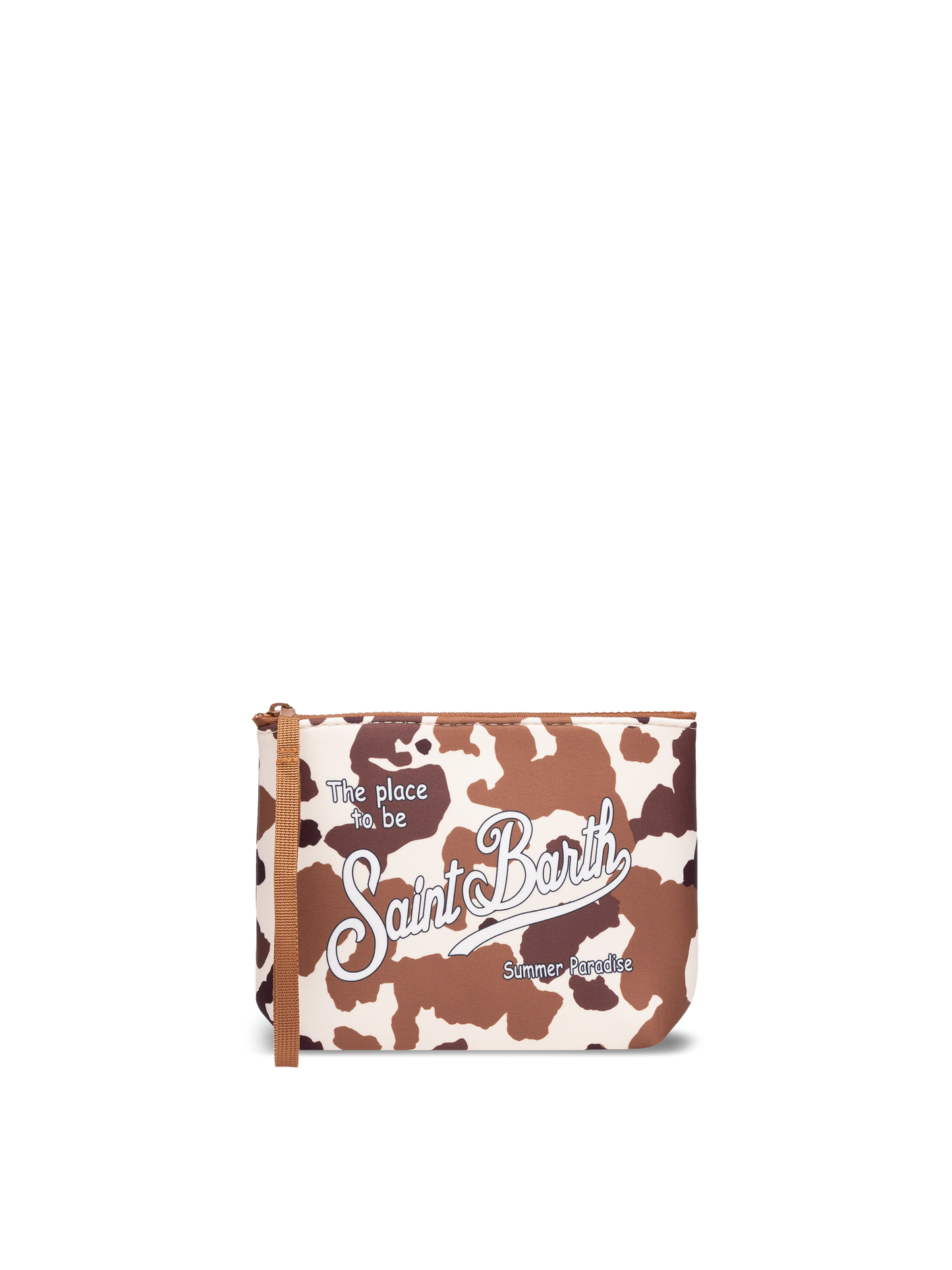 Aline scuba pochette with cow print