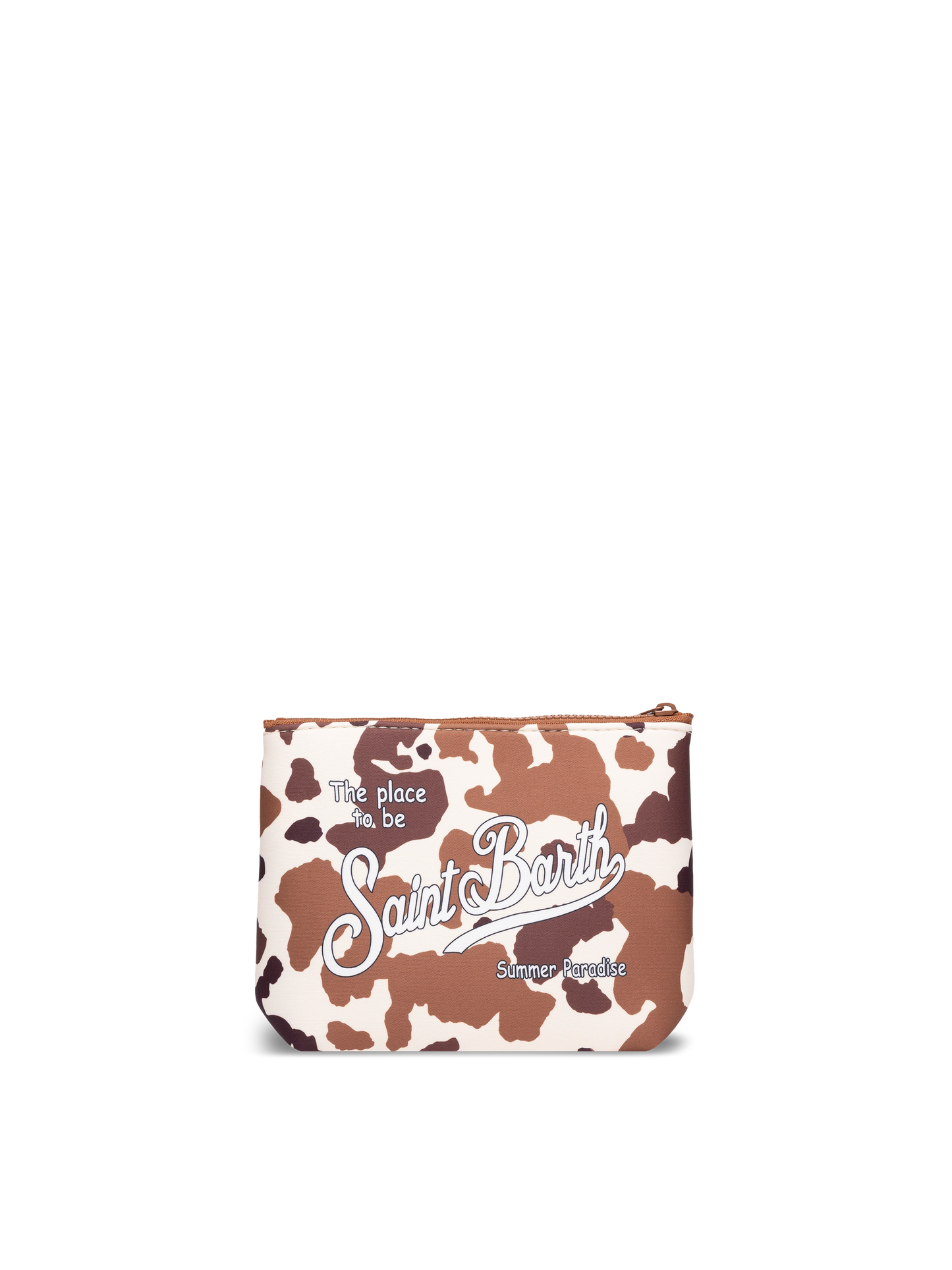 Aline scuba pochette with cow print
