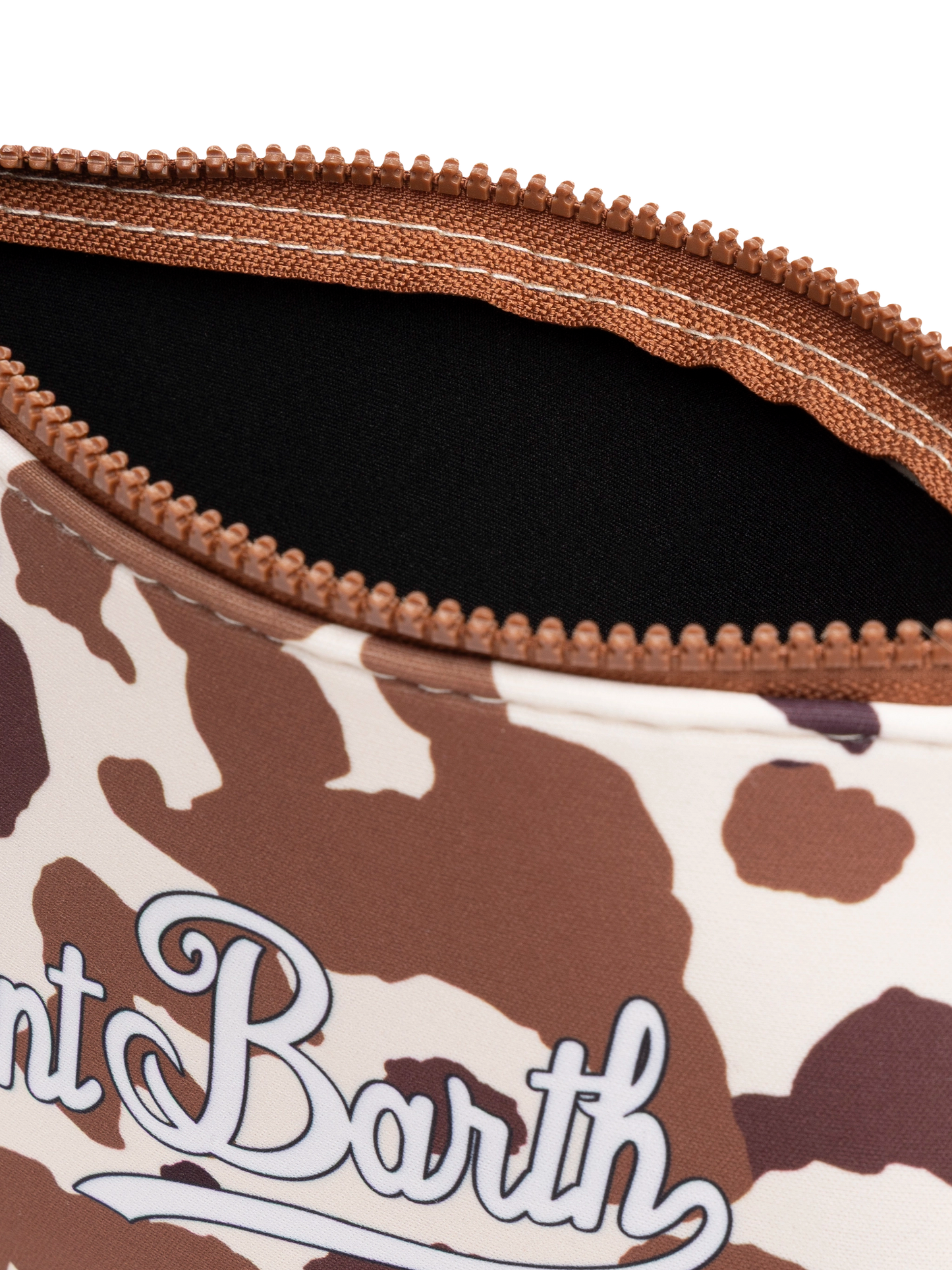 Aline scuba pochette with cow print