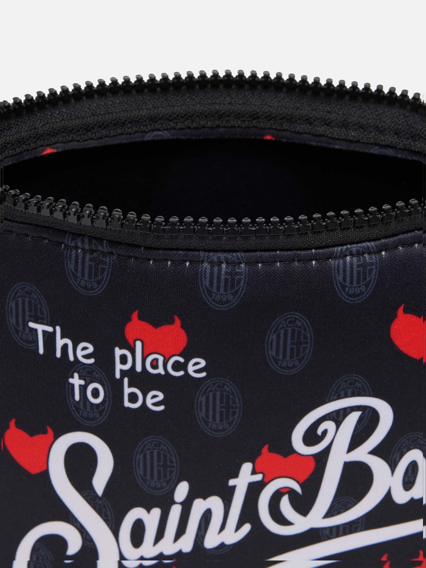 Aline scuba pochette with Milan print | AC MILAN SPECIAL EDITION - MC2 Saint Barth