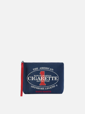 Aline blue scuba pouch with Cigarette Racing Team embroidery | Special Edition