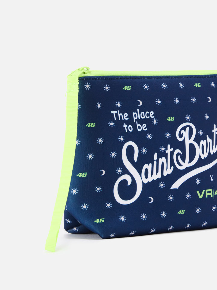 Navy Aline scuba pouch with VR46 Limited Edition print | VR46 SPECIAL EDITION