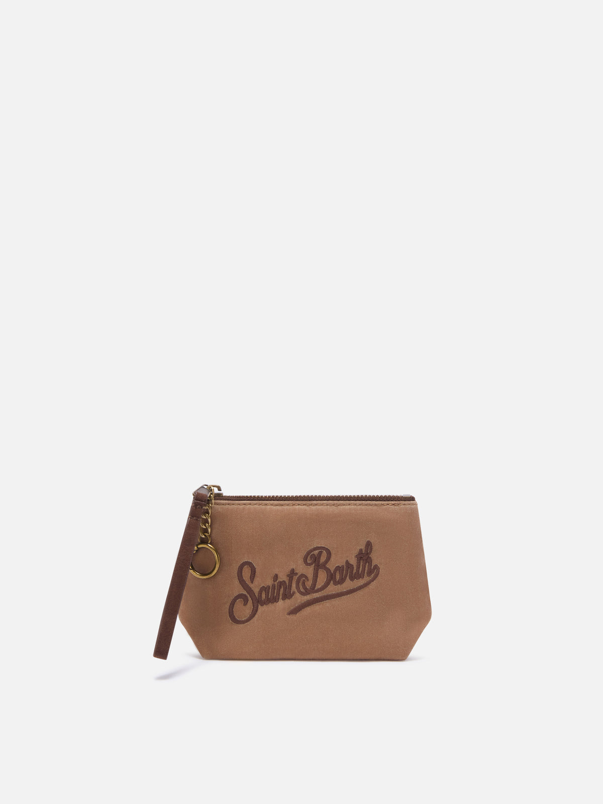 Nut Mini Aline waxed pouch with logo embroidery