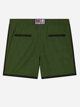 Costume mare Alphaclub in tessuto tecnico verde militare