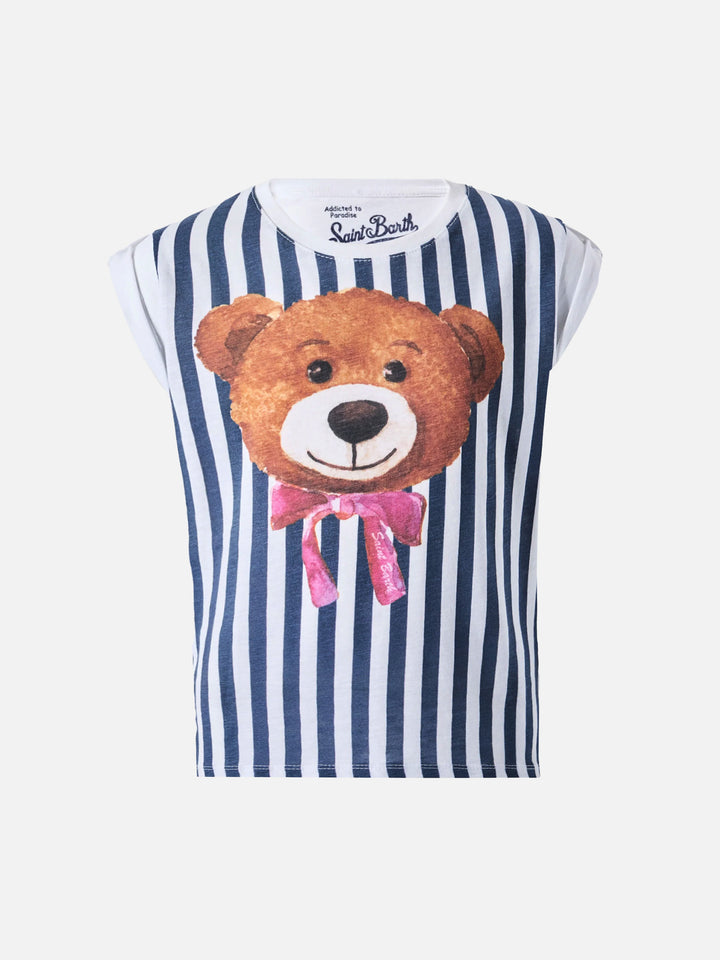 Cotton t-shirt Amelie with teddy bears print
