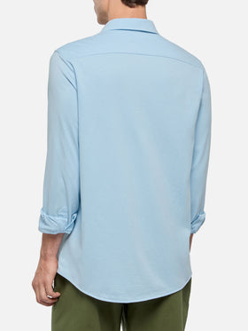 Camicia Amalfi in jersey azzurro