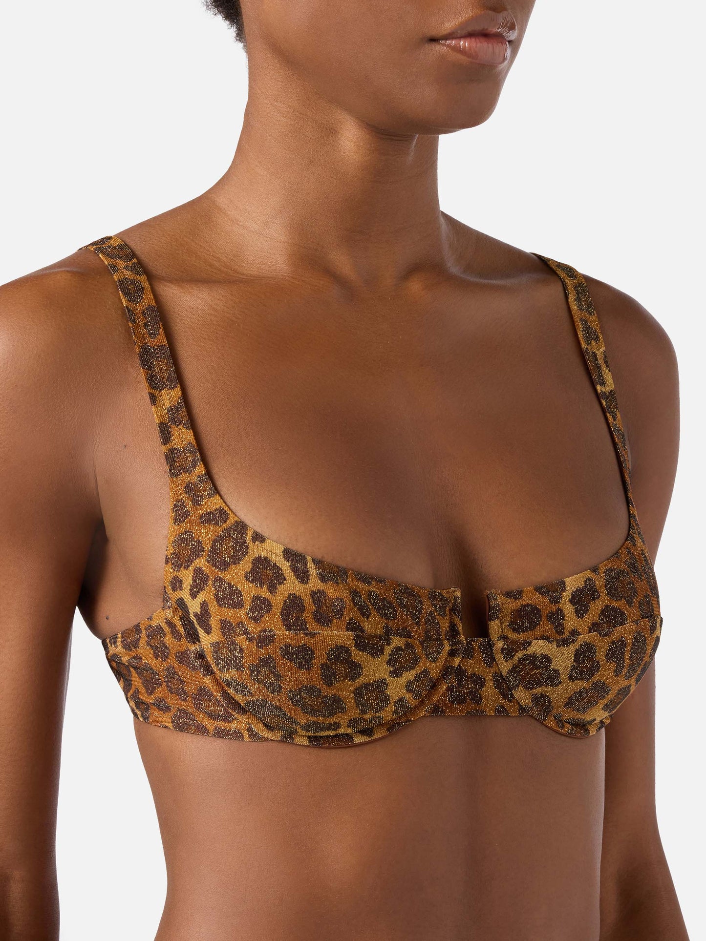 Amira Naomi animalier lurex bikini