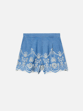 Amani cotton broderie anglaise shorts