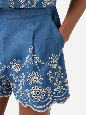 Amani cotton broderie anglaise shorts