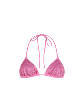 Woman triangle top swimsuit Annabelle with rhinestones