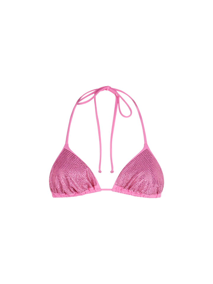 Woman triangle top swimsuit Annabelle with rhinestones