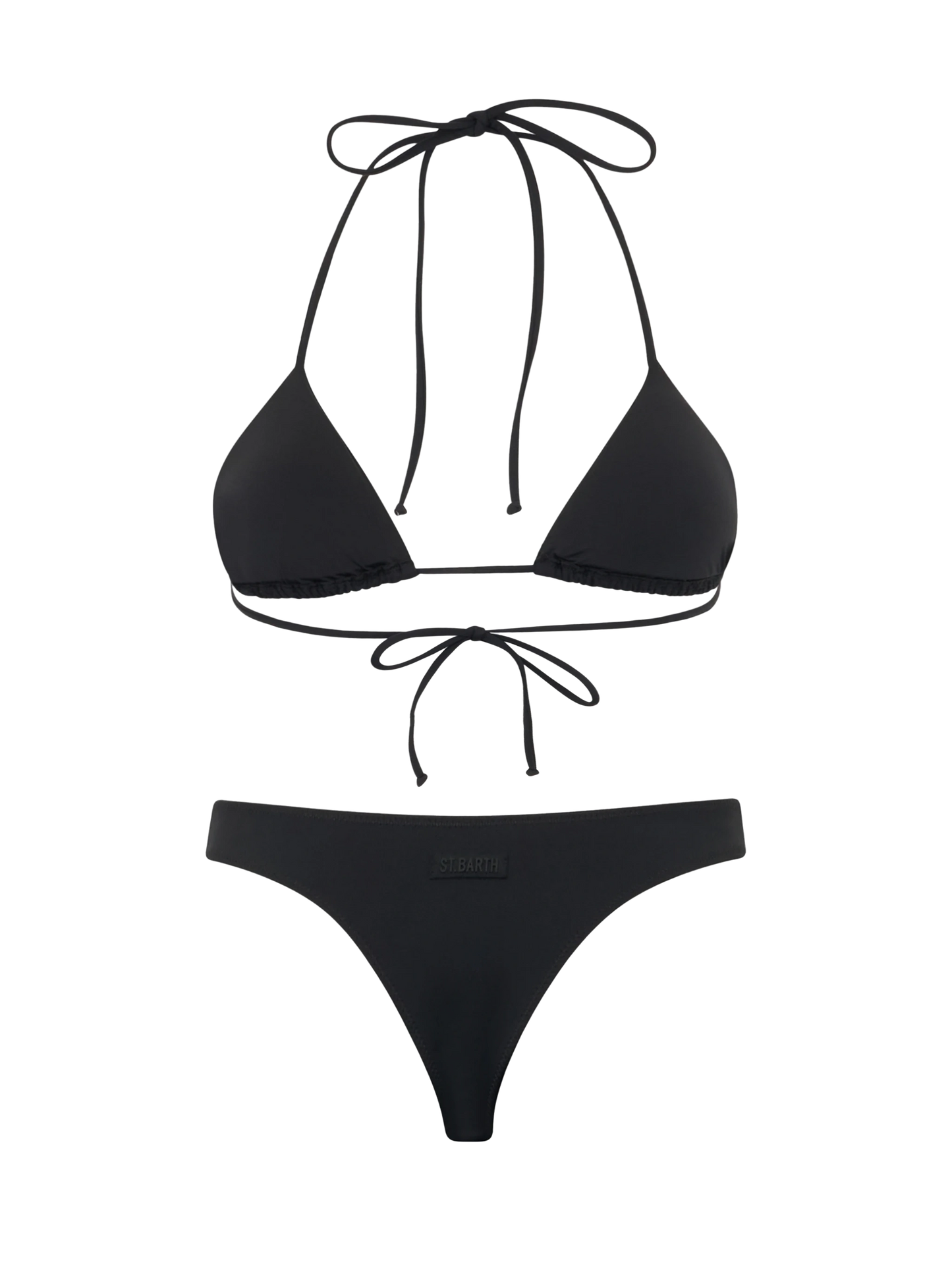 Schwarzer Triangel-Bikini für Damen Annabelle Naomi mit Strasssteinen