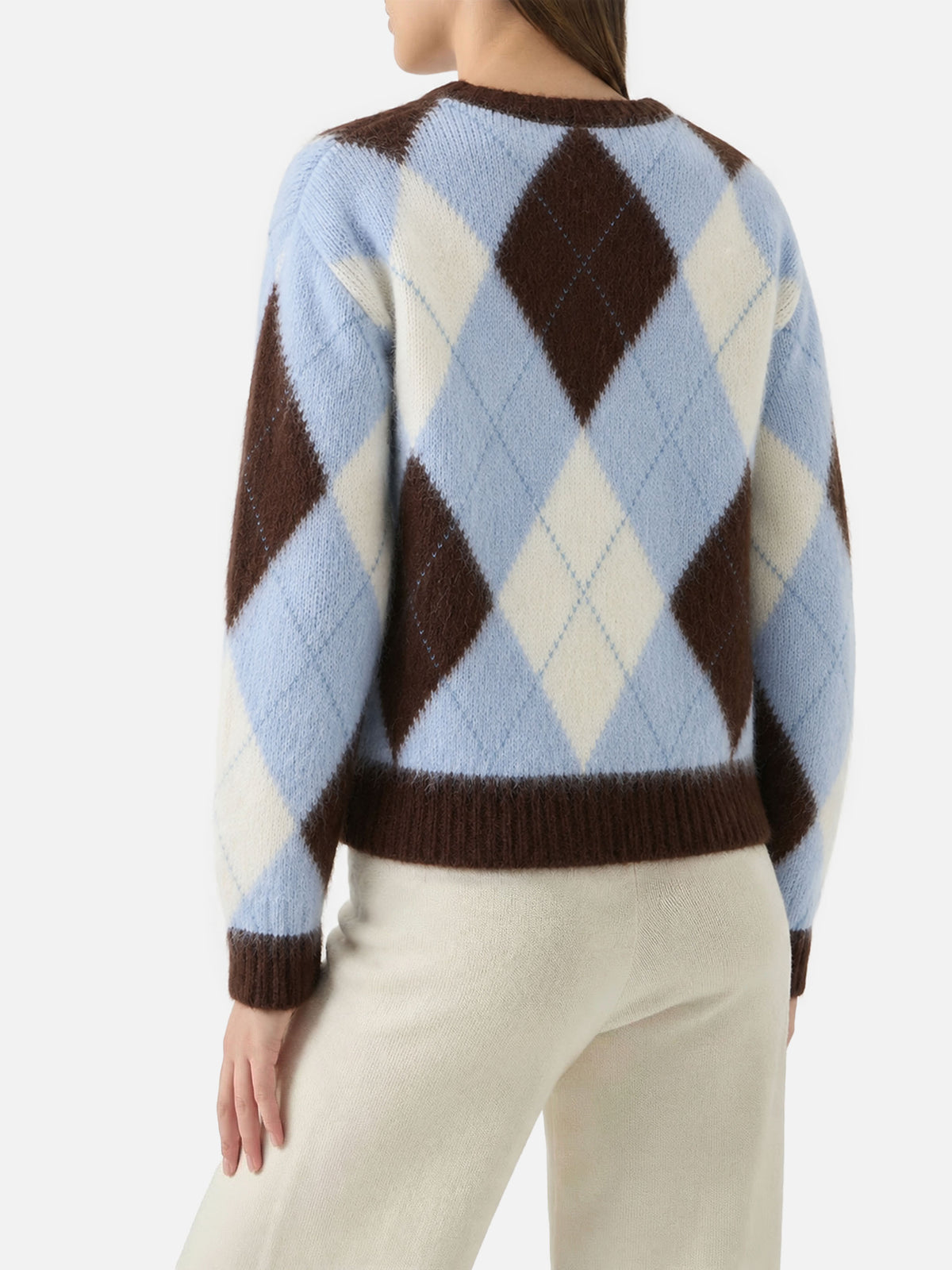 Argyle Annecy Soft Cropped-Pullover 