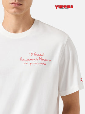 Winter cotton t-shirt Arnott with Praticamente Marocco... embroidery | YUPPIES SPECIAL EDITION