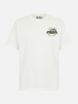 Man heavy cotton t-shirt Arnott with  Italian Ski Team  embroidery | FIAT 500 SPECIAL EDITION